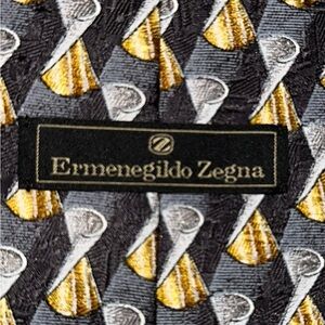 Ermenegildo Zegna necktie tie op art